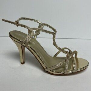 Touch Ups Womens Fran Sandal Gold Size 7.5 M